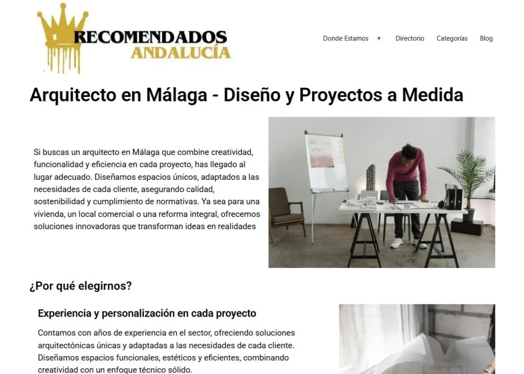 Recomendados Andalucía Arquitecto Málaga