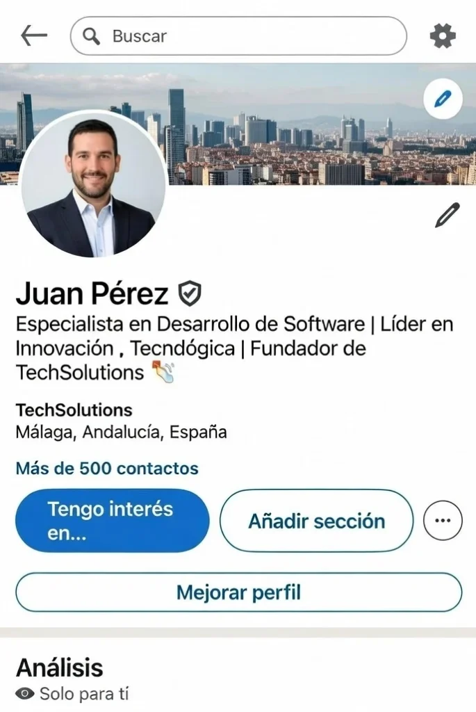 Ejemplo LinkedIn